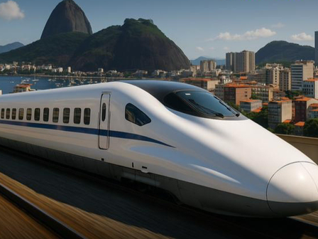 Projeto Trem Bala que conectará o Rio a São Paulo está previsto pra 2032.