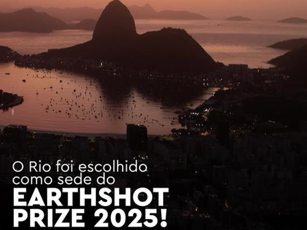 O Prêmio Earthshot 2025 será realizado pela primeira vez no Rio de Janeiro.