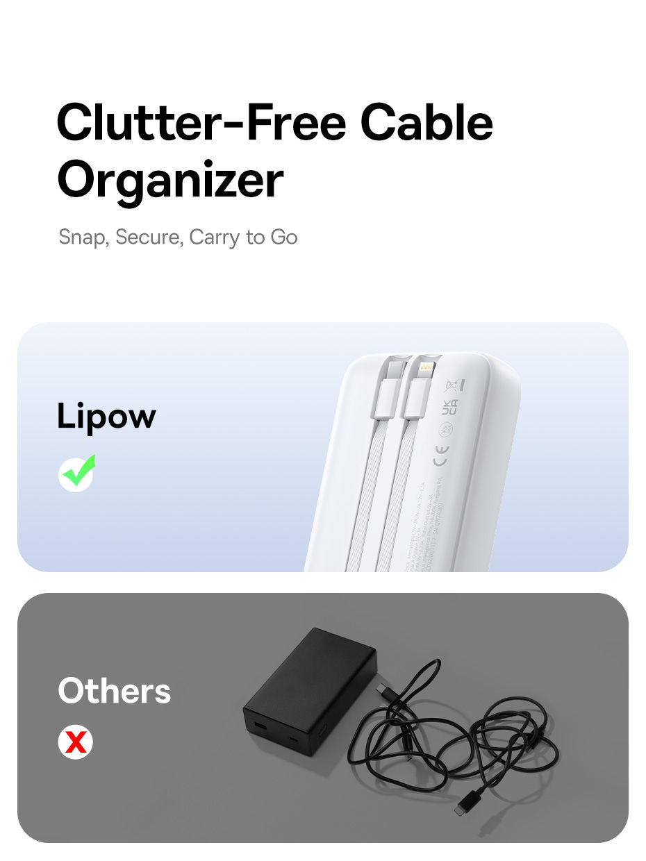 Thumbnail: Baseus Power Bank 20000mAh PD 22.5W Fast Charging Phone External Battery Powerba