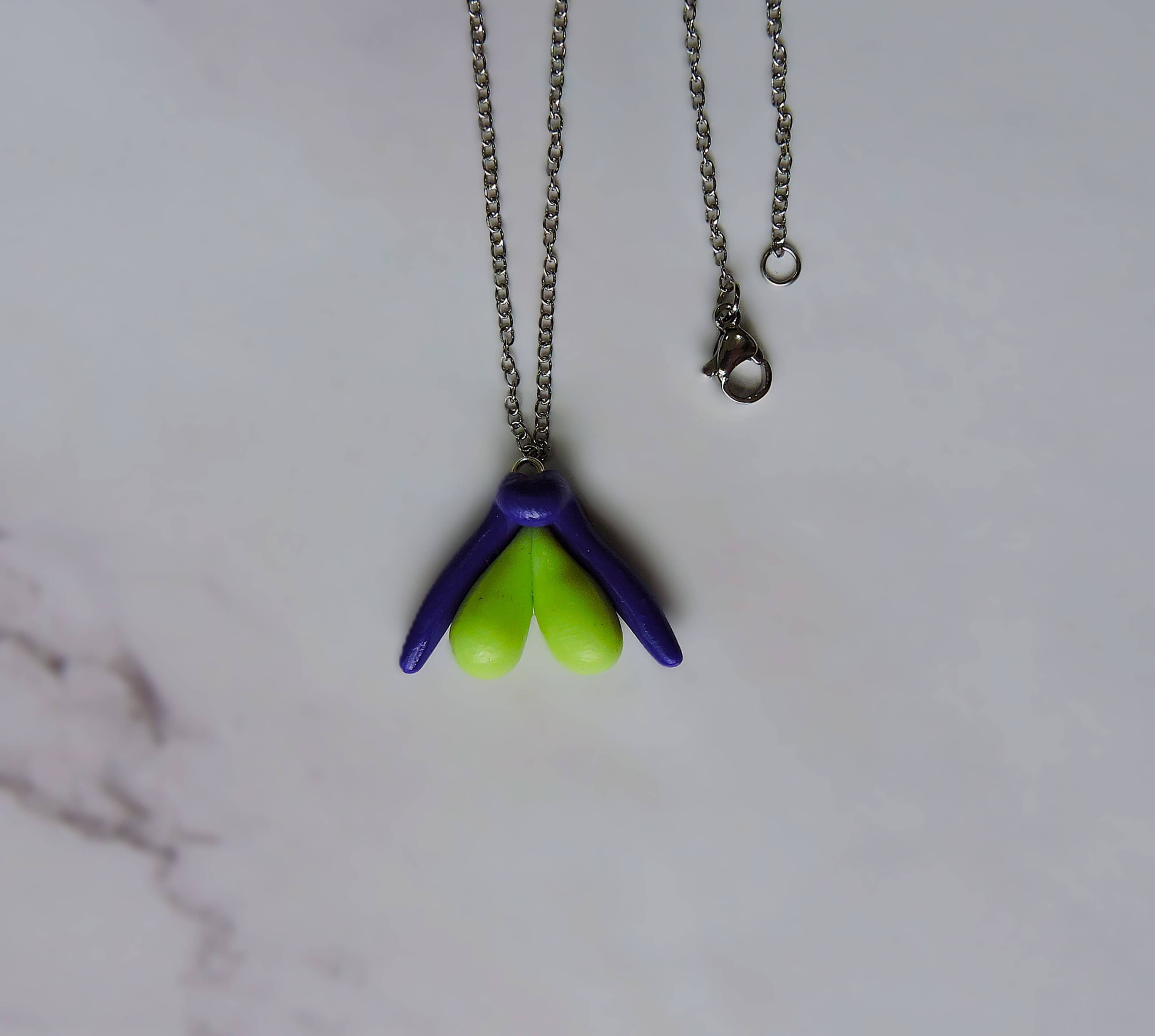 Purple & Mint Clitoris Necklace