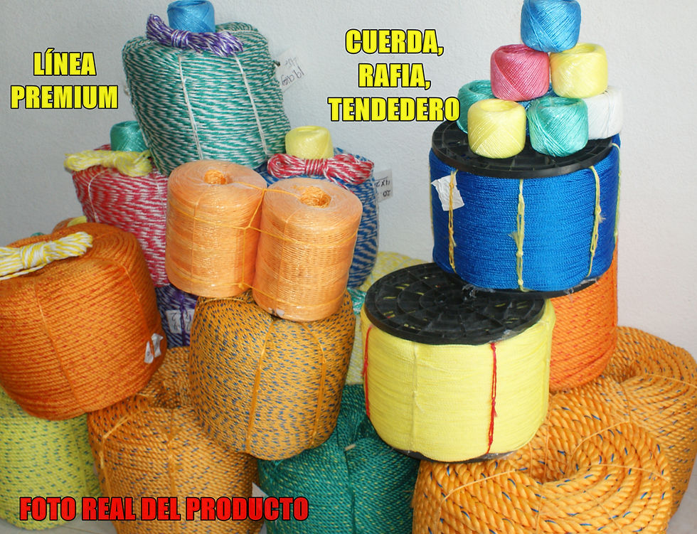 Miniatura: 30 Kilos 13mm. Cuerda de Polipropileno Negra. Línea Agrícola