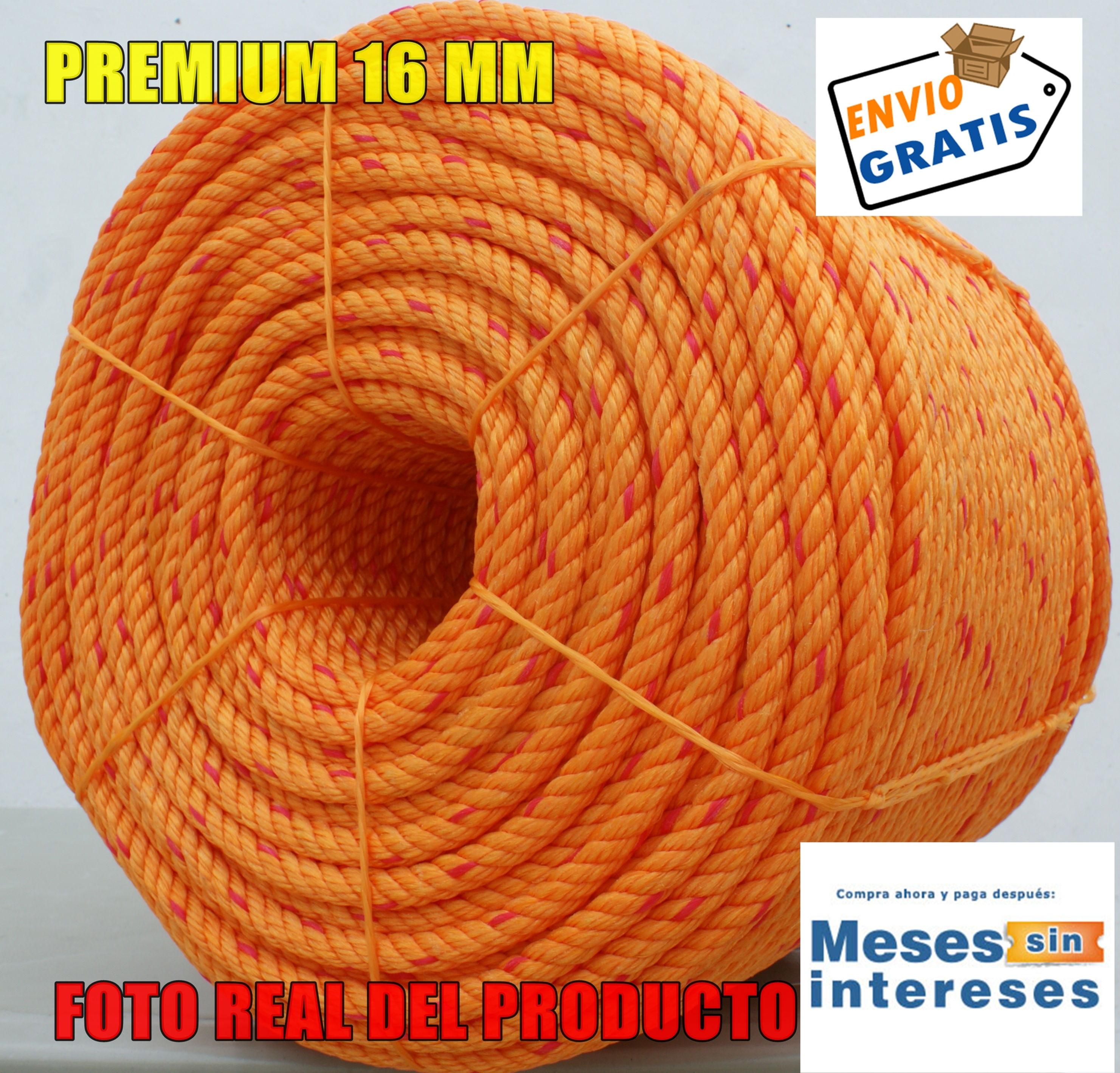 35 Kilos. 16mm. Cuerda Premium