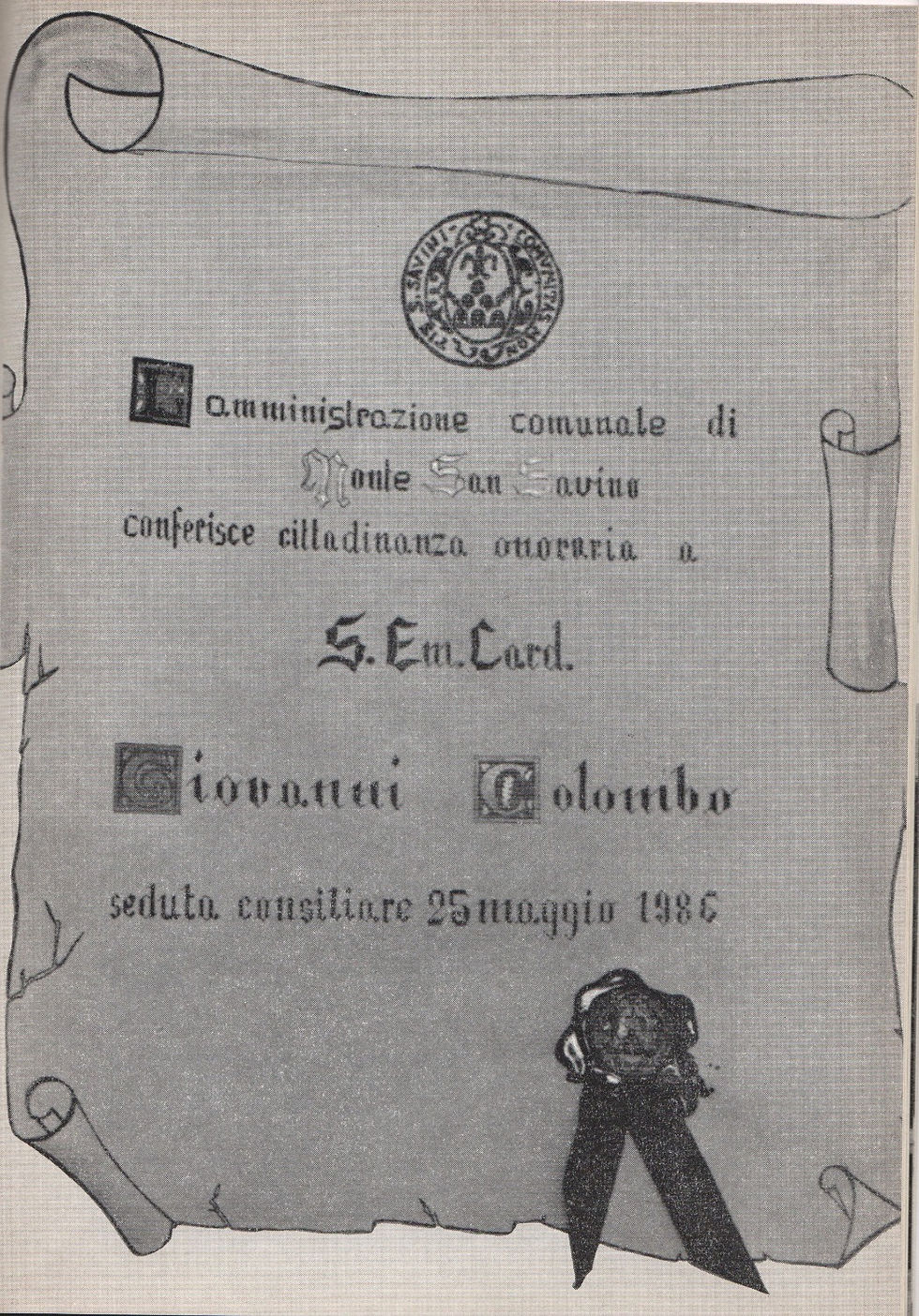 Cittadinanza onoraria