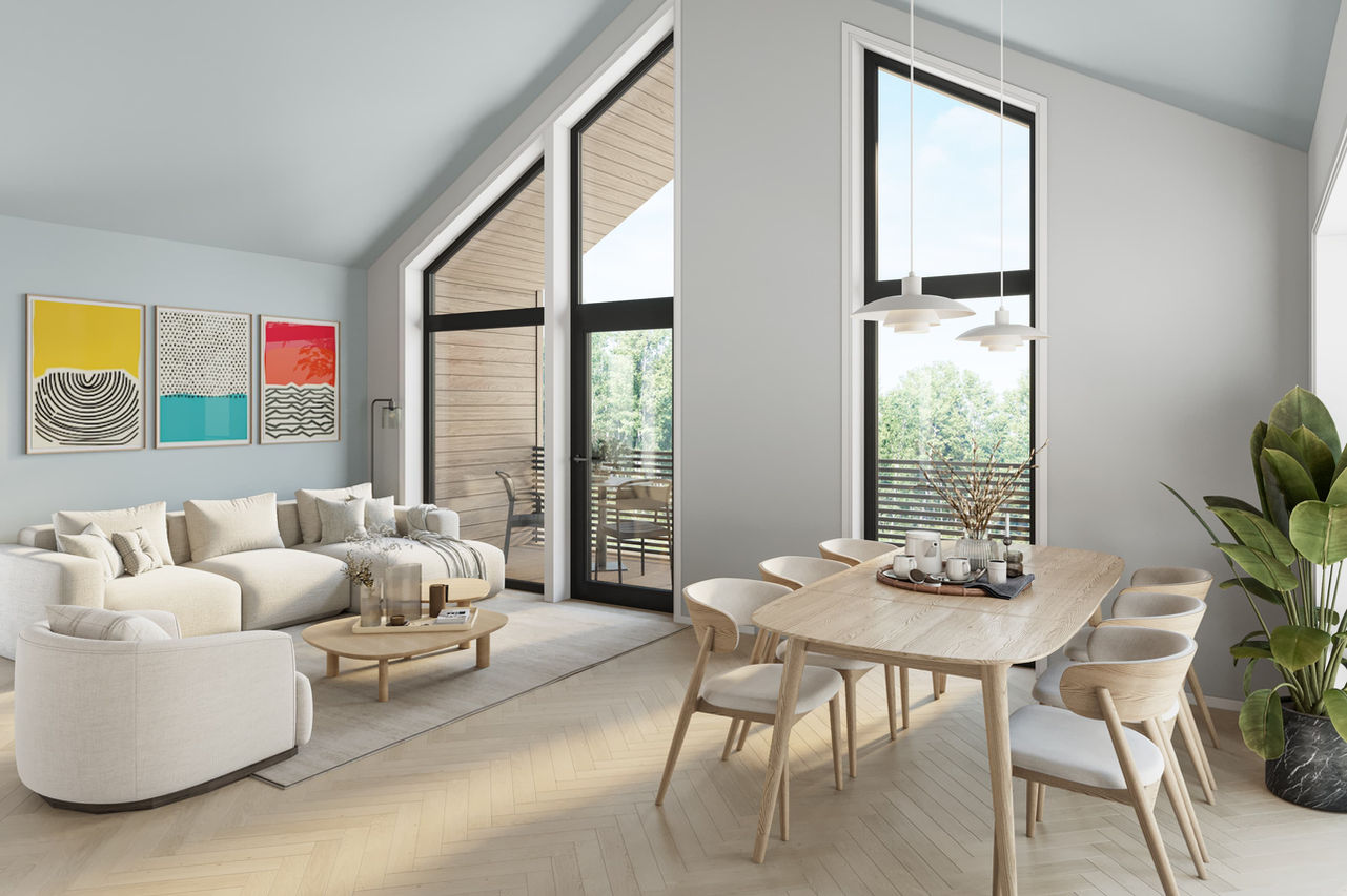 Illustrasjon av Minde enebolig