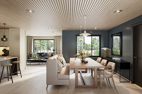 Heggeli enebolig interiør