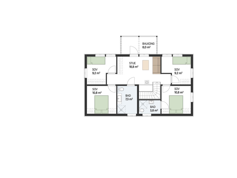 Plantegninger Eikefryd 2 etg