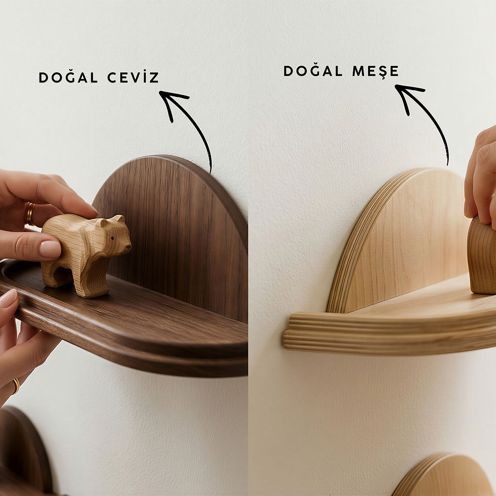 Küçük resim: 3’lü Duvar Raf Seti