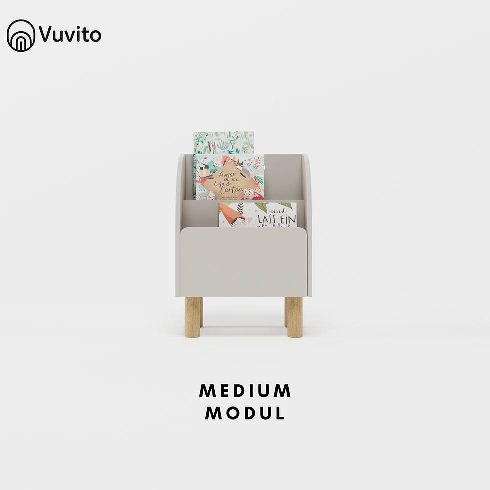 Küçük resim: Montessori Dekoratif Kitaplık (Medium Boy)