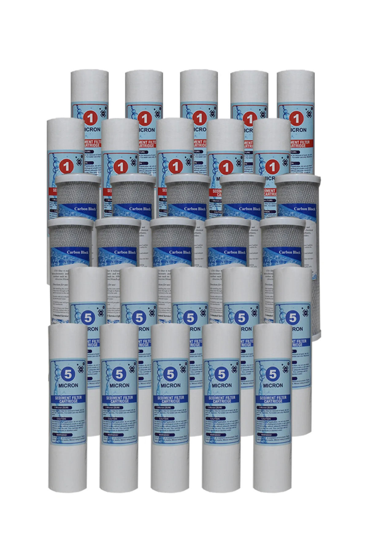 Açık Kasa Su Arıtma Cihazı Filtresi Ekonomik Paket 10 Takım