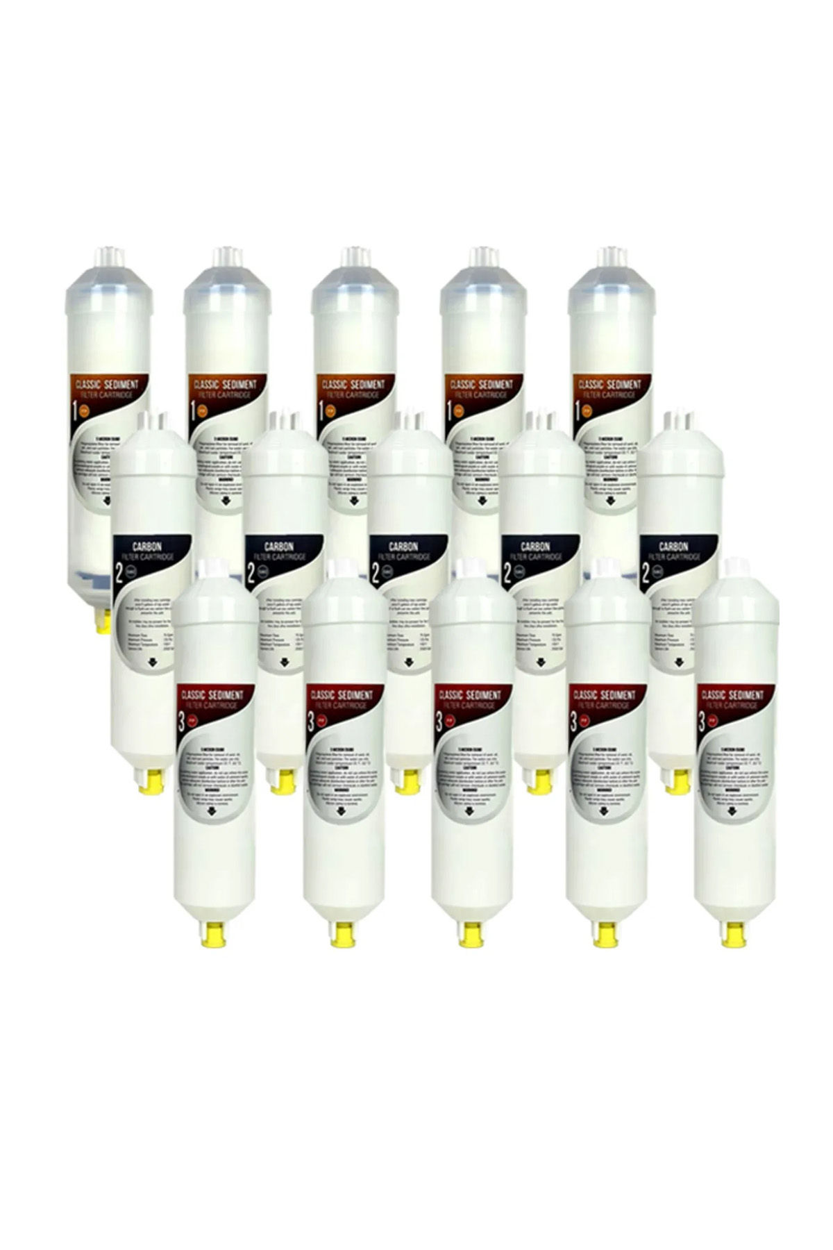 Kapalı Kasa Su Arıtma Cihazı Yeni Seri İnline 3 Aşamalı 5 Takım Filtre Seti