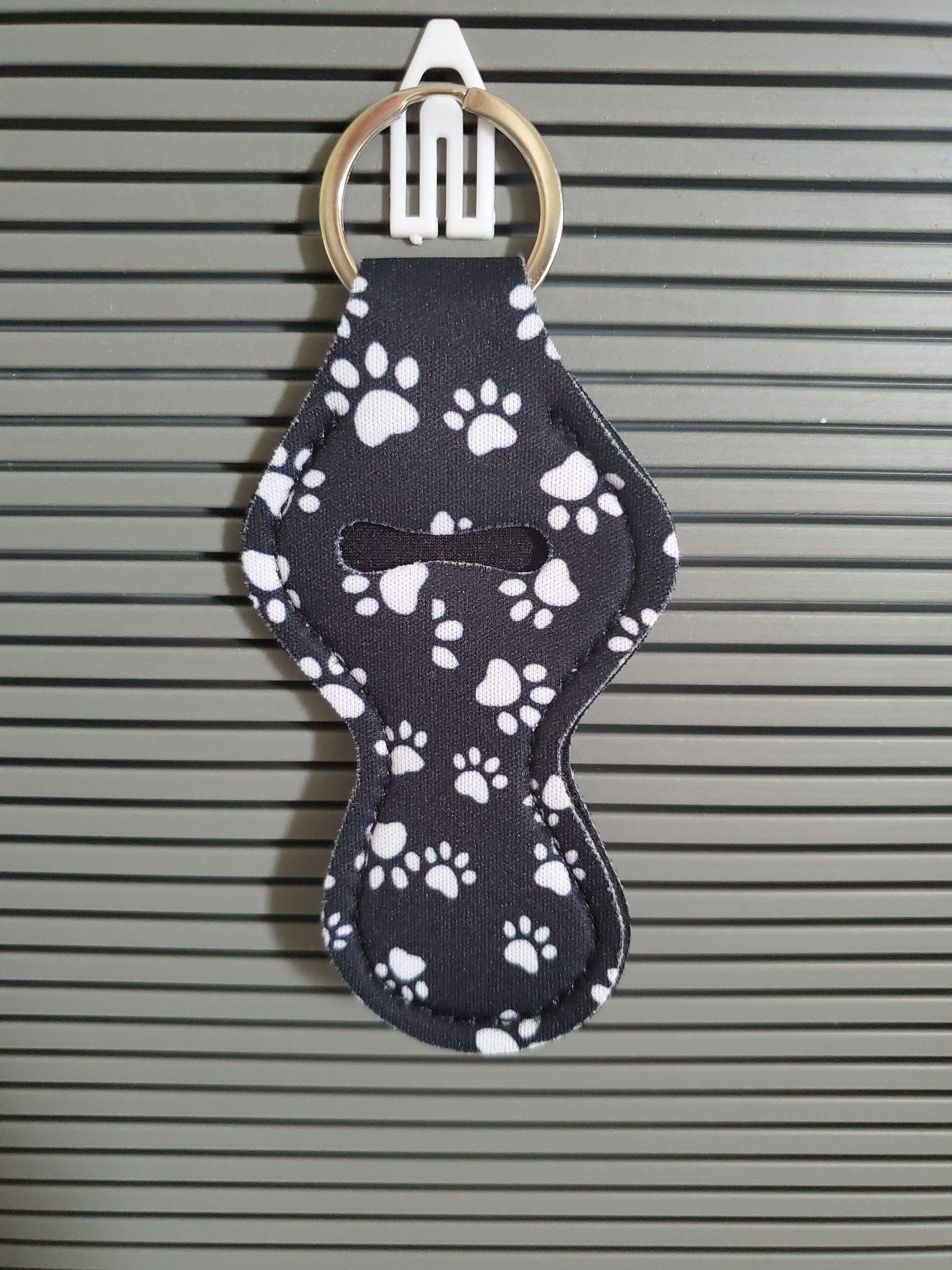 Pawprint Black Lip Balm Holder