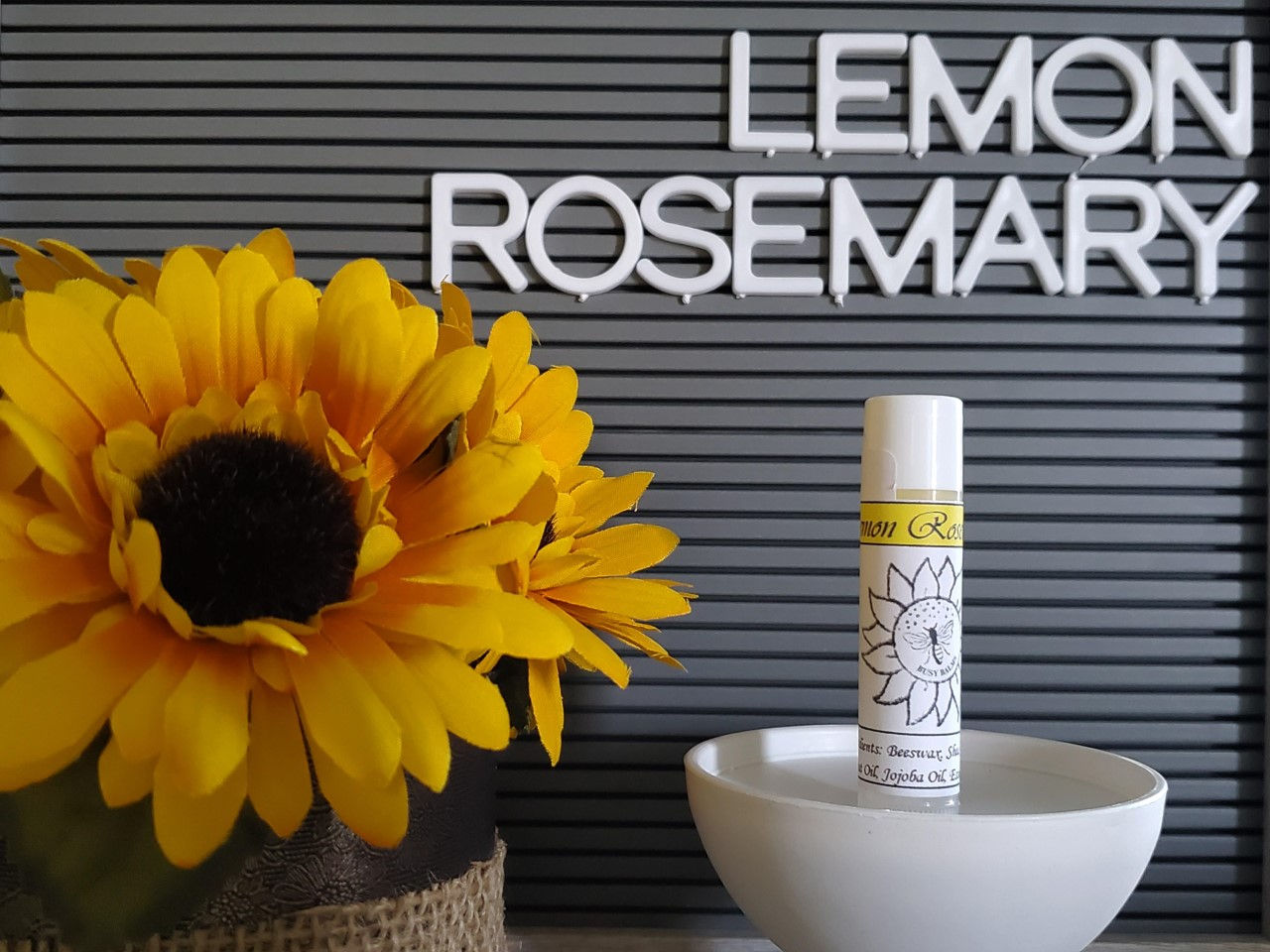 Lemon Rosemary Lip Balm