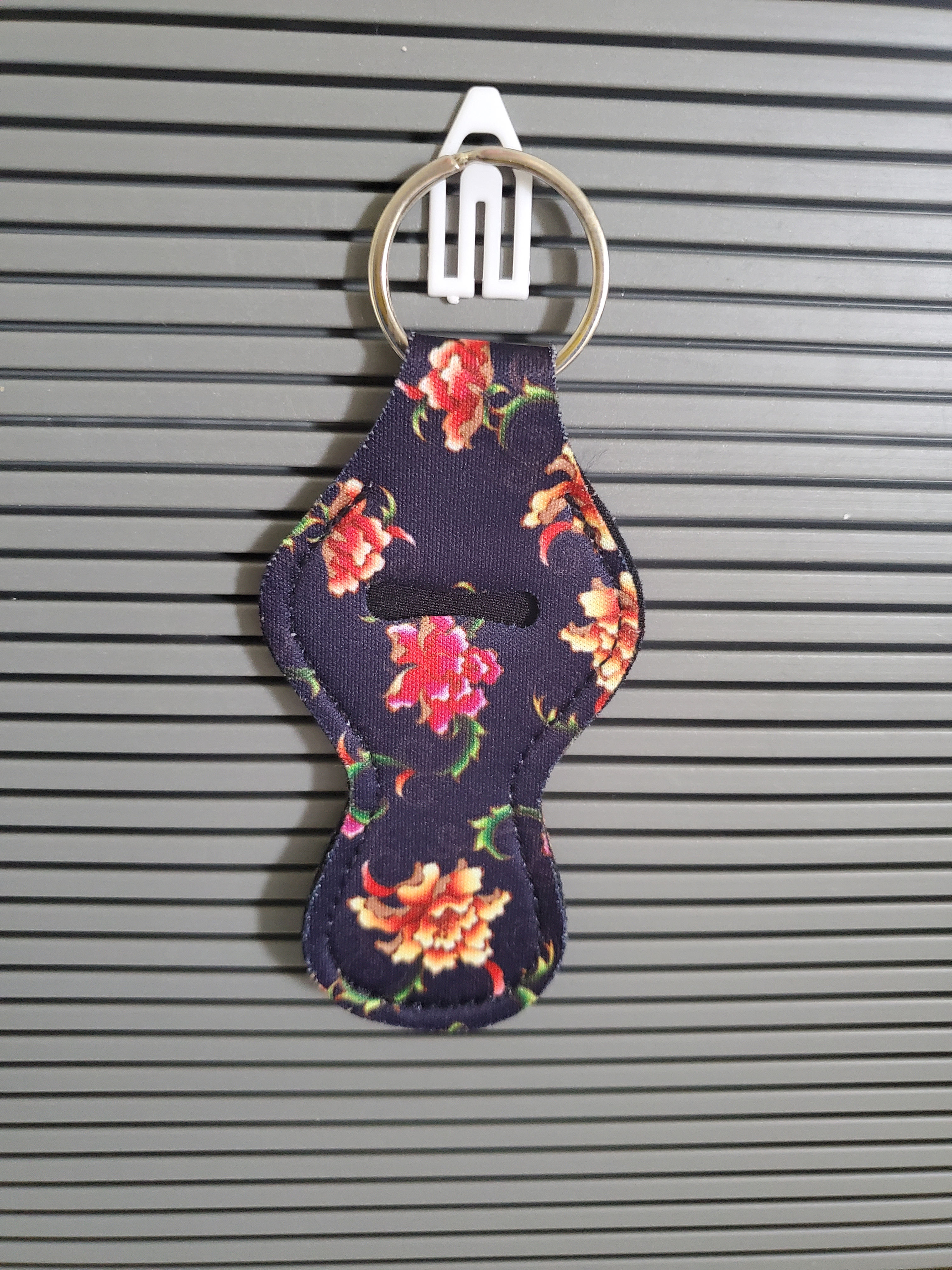 Floral Black Rose Lip Balm Holder