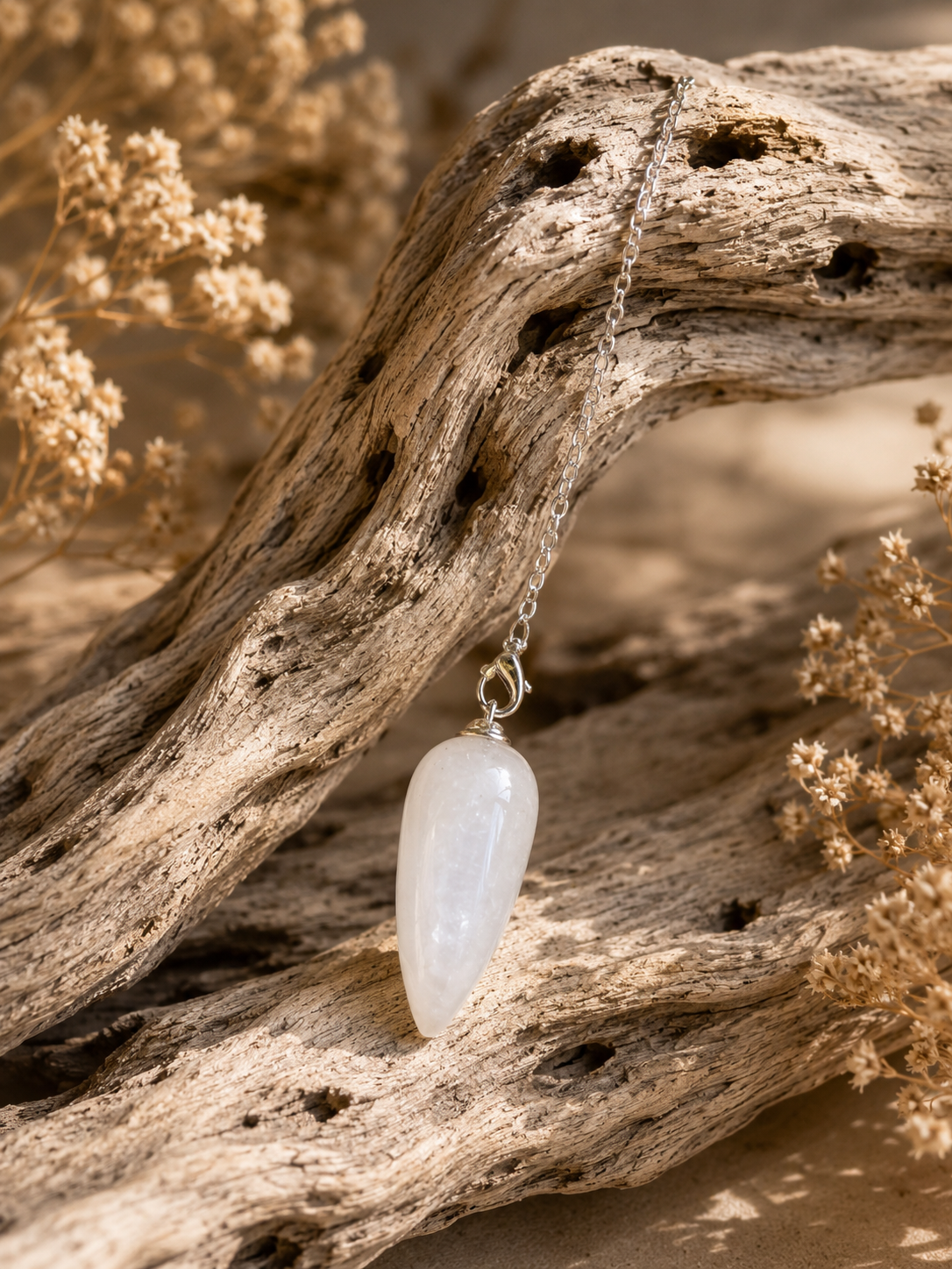 Pendule en Cristal de Roche