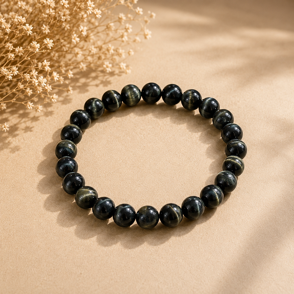 Bracelet Œil de Tigre Bleu