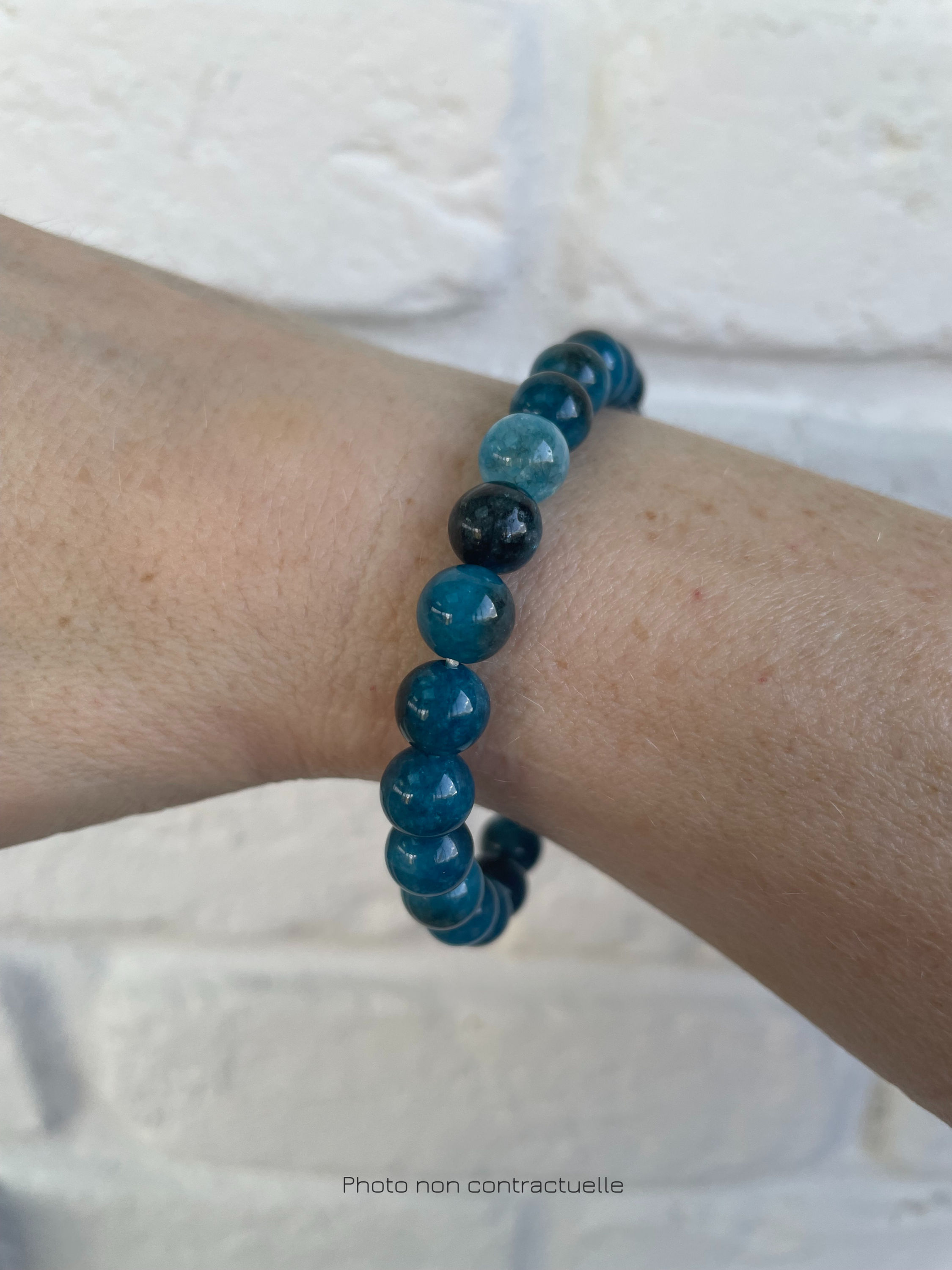 Bracelet Apatite Bleue – Clarté, Communication & Motivation
