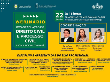 Webinários da Pós | Direito Civil, Eixo Profissional
