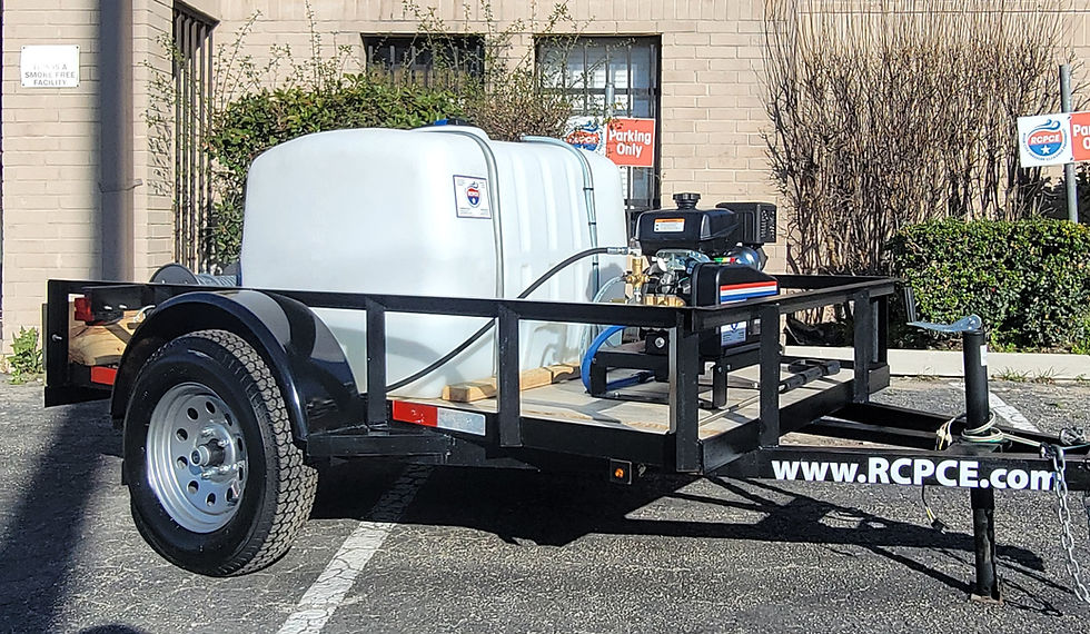 RCPCE 4000 PSI Cold Water Pressure Washing Trailer Package 1E 4 GPM Commercial Cleaning Trailer System