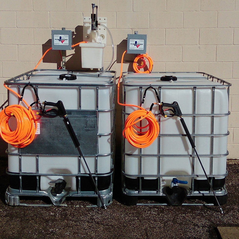 Build a complete industrial wash bay with RCPCE hot water pressure washers and PS-1 or PS-2 automatic detergent delivery systems for fleets, manufacturing, equipment and more.