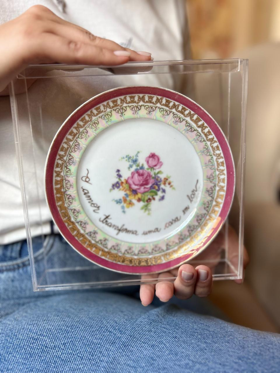 Miniatura: #joiarara - Prato Vintage Decorativo 02 | Joia Rara