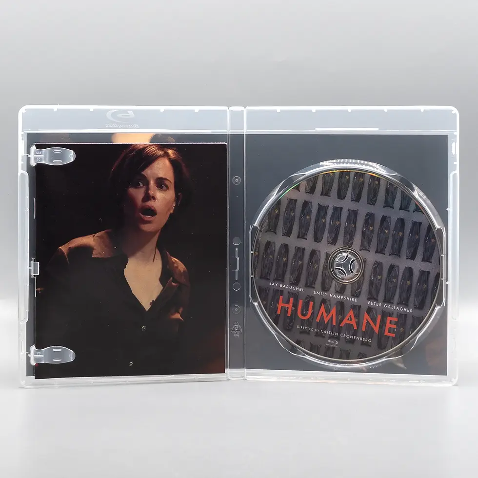 Thumbnail: Open case showing disc art of Humane [Blu-ray] | peakbooks.shop