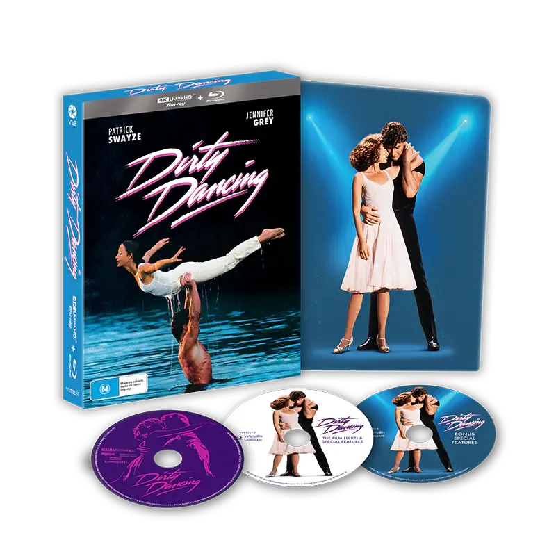Box contents of Dirty Dancing Limited Edition Lenticular Hardcase [4K Ultra HD + Blu-ray] | peakbooks.shop