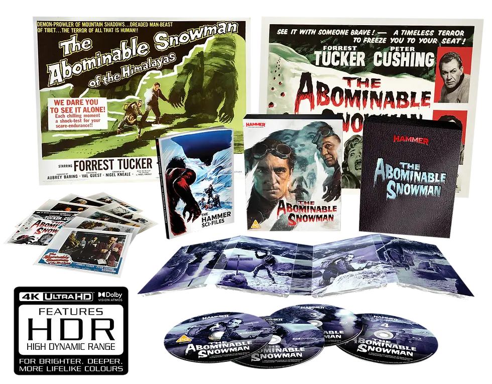 Thumbnail: Box contents of The Abominable Snowman LE (UK Import) [4K Ultra HD + Blu-ray] | peakbooks.shop