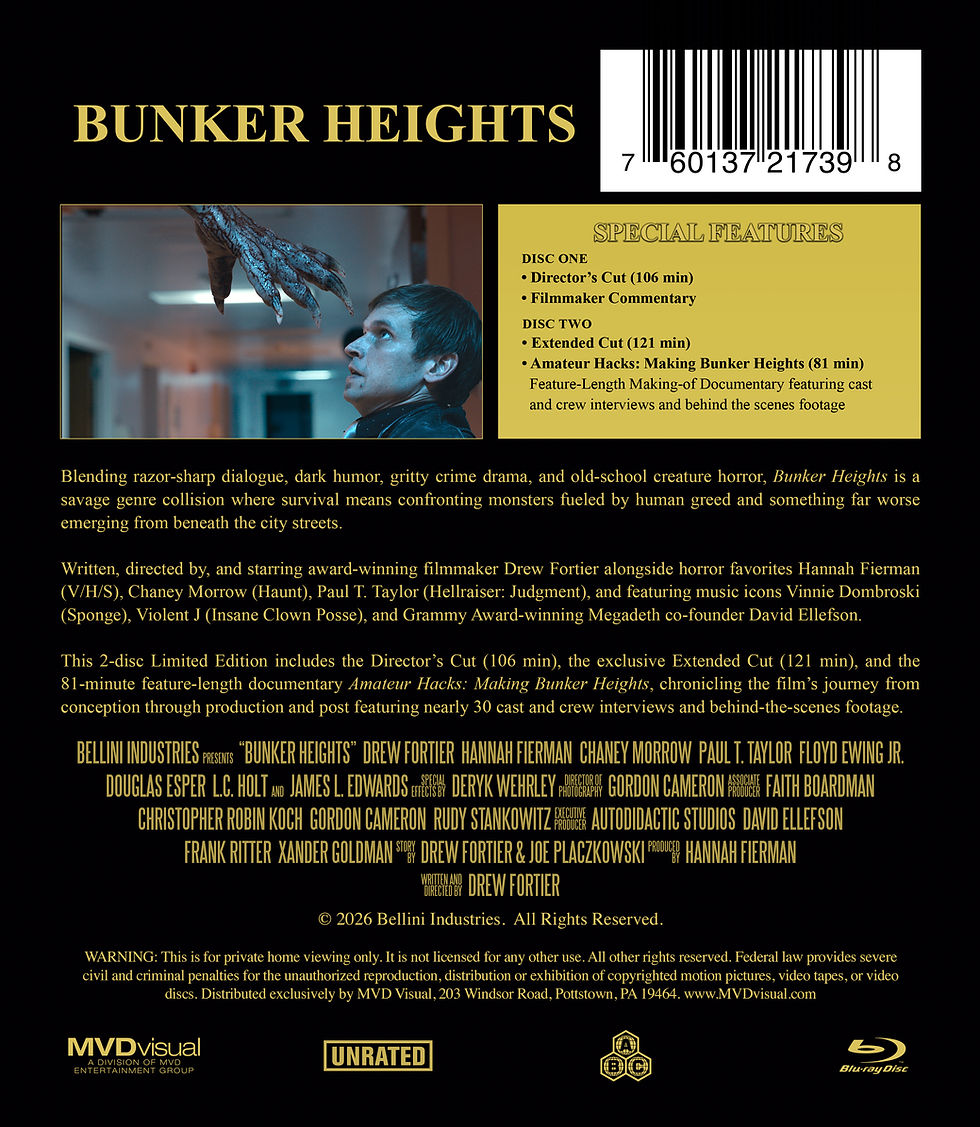 Back cover of Bunker Heights 2-Disc Limited Edition [Blu-ray] | peakbooks.shop