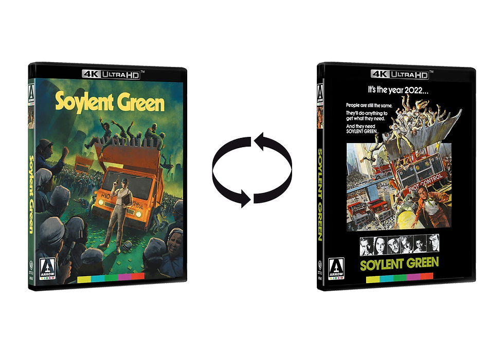 Thumbnail: Reversible cover of Soylent Green Limited Edition [4K Ultra HD] | peakbooks.shop