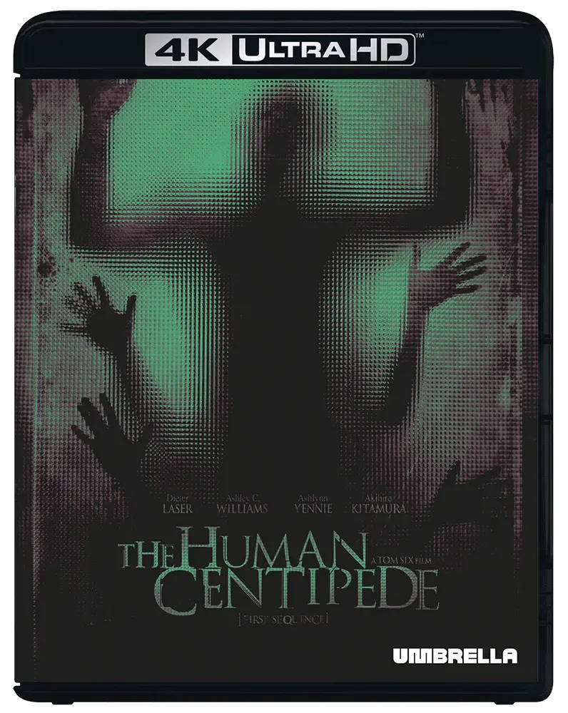 Front case of The Human Centipede 1 of The Human Centipede: Complete Trilogy [4K Ultra HD + Blu-ray] | peakbooks.shop