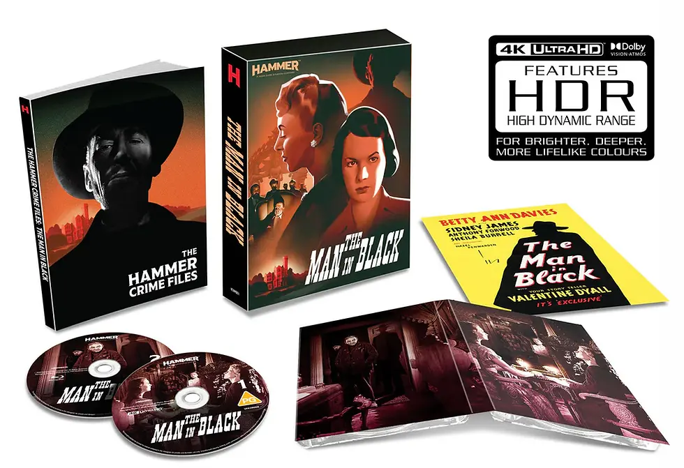 Box contents of The Man In Black Limited Edition (UK Import) [4K Ultra HD + Blu-ray] | peakbooks.shop
