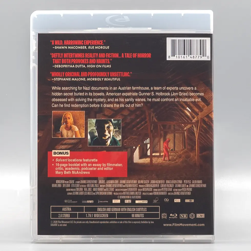 Thumbnail: Back case of Solvent [Blu-ray] — OOP Slip | peakbooks.shop