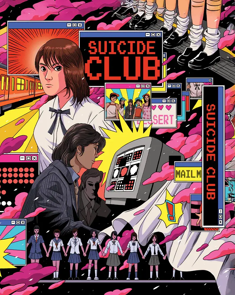 Front cover of Suicide Club (2001) [4K Ultra HD + Blu-ray] | peakbooks.shop
