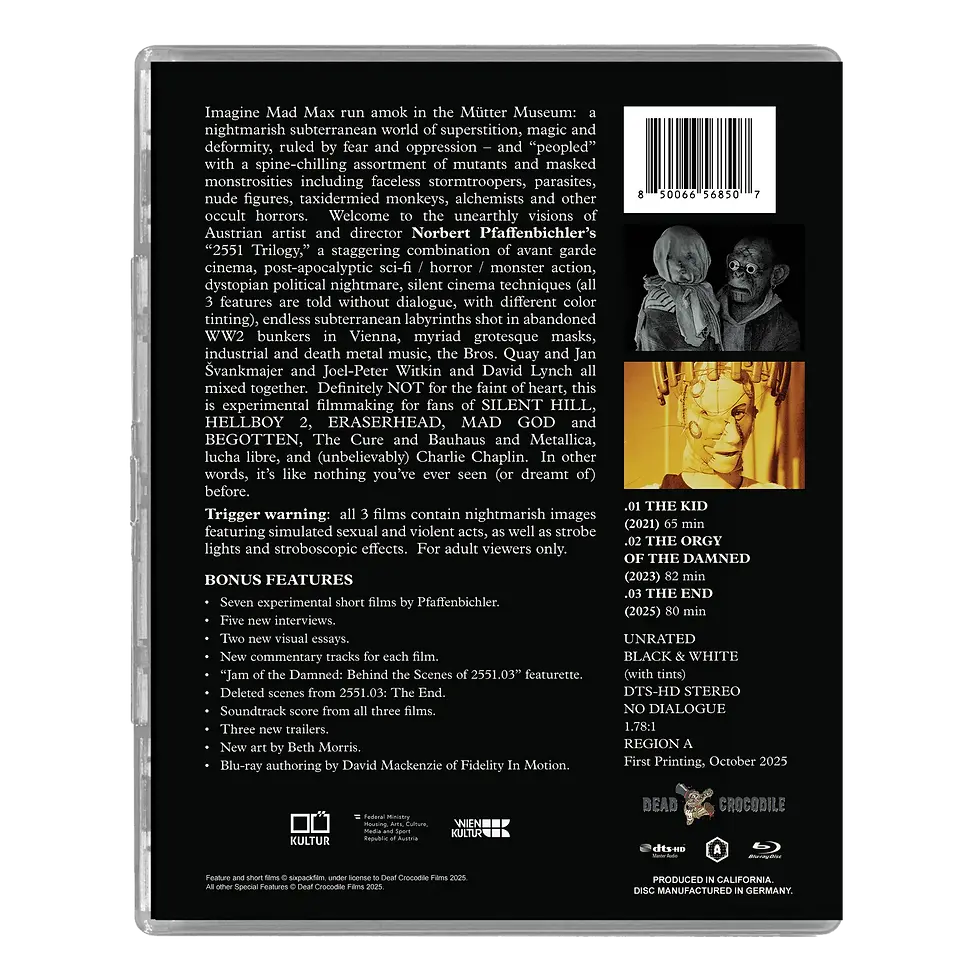Thumbnail: Back cover of The 2551 Trilogy Deluxe Limited Edition [Blu-ray] | peakbooks.shop