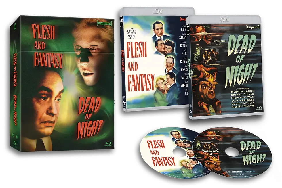 Box contents of Flesh and Fantasy (1943)/Dead Of Night (1945) Limited Edition Hardbox [Blu-ray] | peakbooks.shop