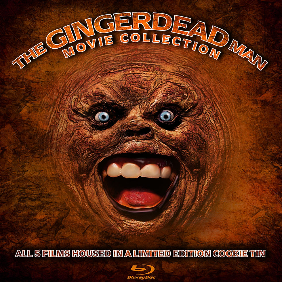 Front cover of The Gingerdead Man Movie Collection: Limited Edition Cookie Tin [Blu-ray] | peakbooks.shop