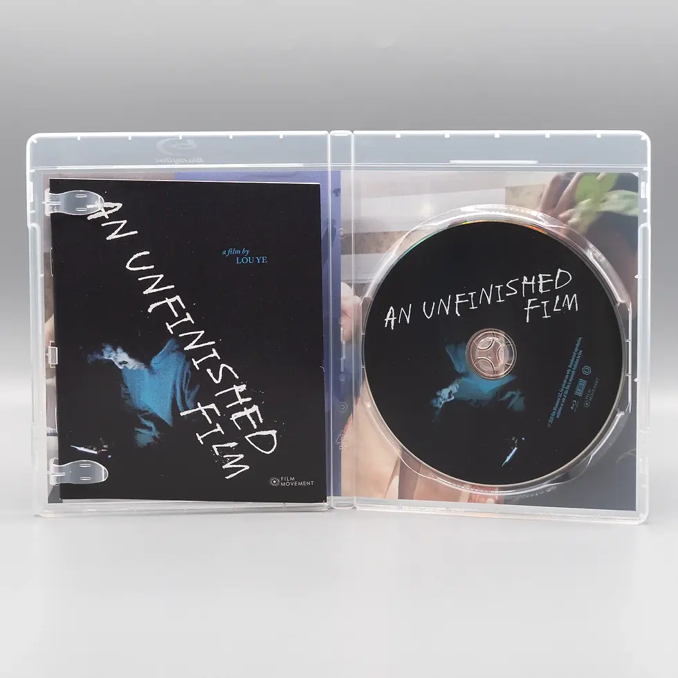 Thumbnail: Open case showing disc art of An Unfinished Film [Blu-ray] | peakbooks.shop