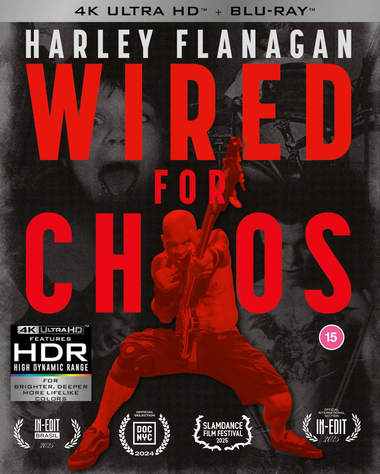 Front cover of Harley Flanagan: Wired For Chaos LE (UK Import) [4K Ultra HD + Blu-ray] | peakbooks.shop