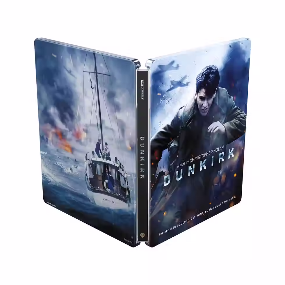 Thumbnail: Full cover of Dunkirk Limited Edition Steelbook [4K Ultra HD + Blu-ray] | peakbooks.shop
