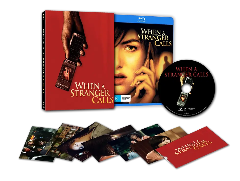 Box contents of When A Stranger Calls Limited Edition Lenticular Hardcase [Blu-ray] | peakbooks.shop