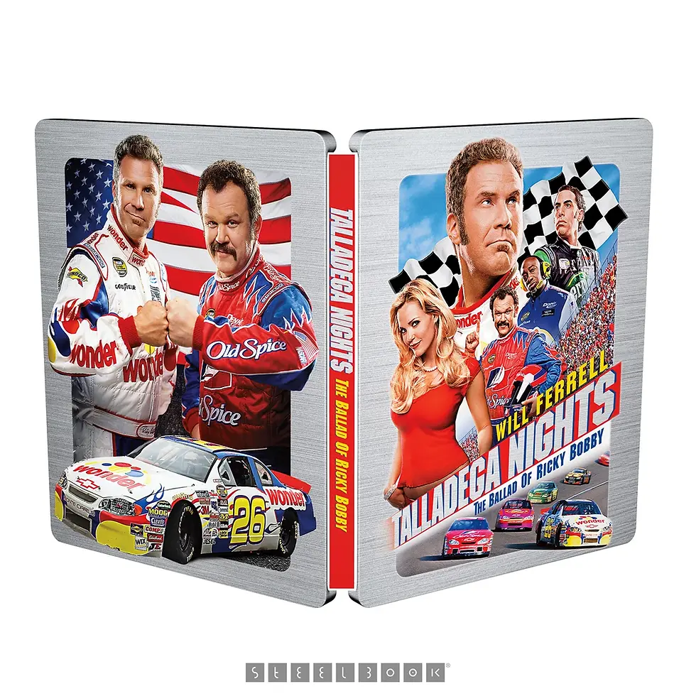 Full cover of Talladega Nights LE Steelbook (UK Import) [4K Ultra HD] | peakbooks.shop