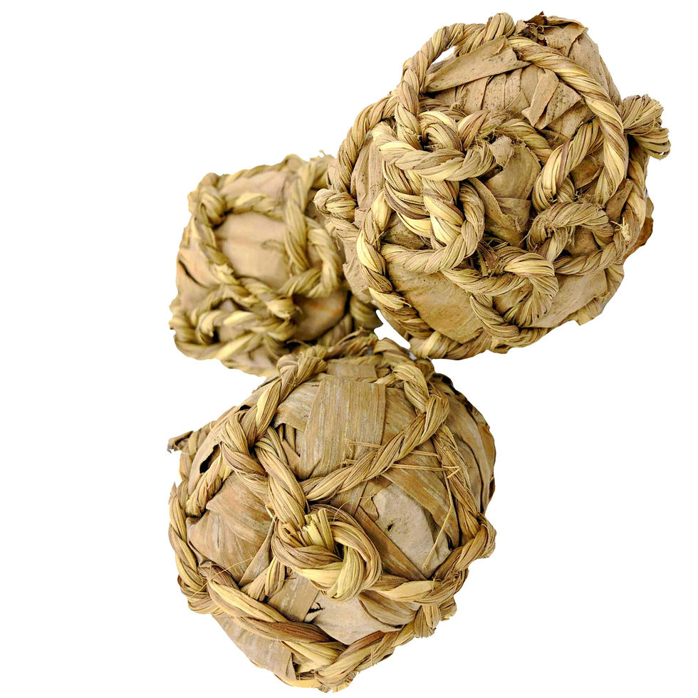 Natural Banana Leaf Balls (3pk)