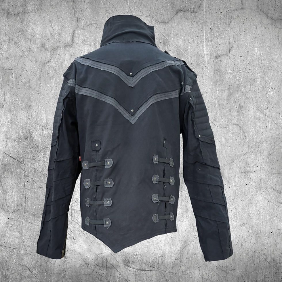 Thumbnail: Night Crawler - Men's Long Sleeves  Dystopian Jacket with Detachable Sleeves