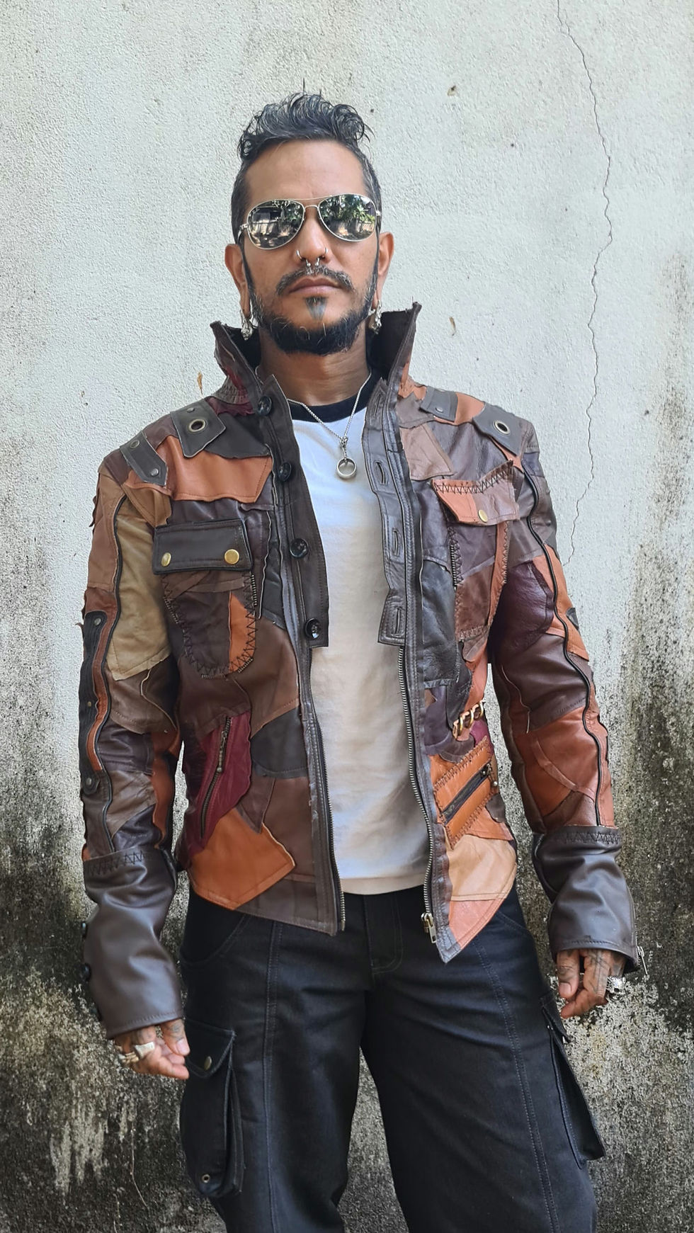 Thumbnail: SKIN RONA - Post Pan Apocalyptic Leather Jacket
