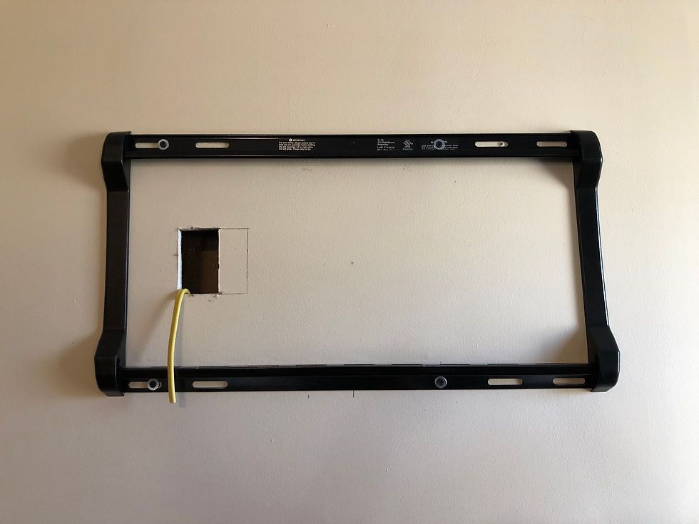 TV wall mount bracket installed and wire run to new outlet SC ELECTRICAL CONTRACTOR
