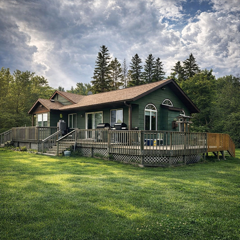 Cabin in the summer