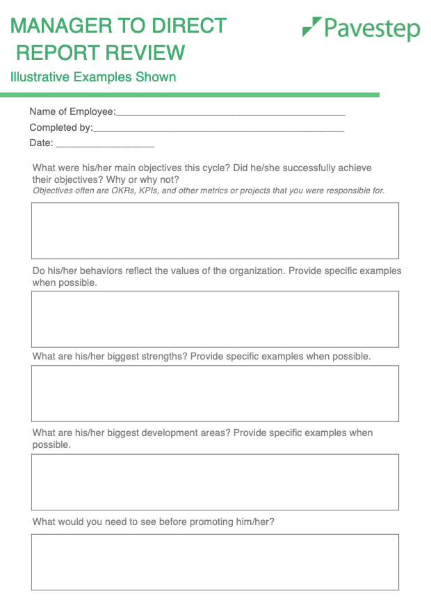 performance review template