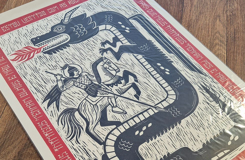 



Xilogravura de São Jorge

