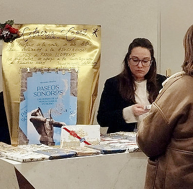 Fundraising stand at the Bilbao Philharmonic Society