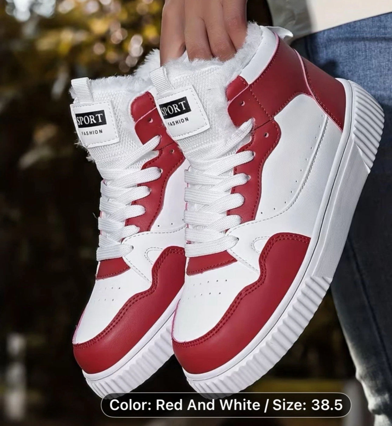 Women's Winter High-Top Snow Boots - Warm Plush-Lined Ankle Boots with Thick MD